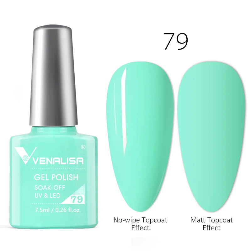 Venalisa Neon Nail Gel Polish Super Gorgeous Summer Color Nail Manicure 7.5ml Semi Permanent Soak off UV LED Nail Gel Varnish