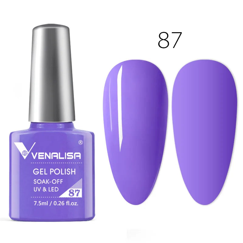 Venalisa Neon Nail Gel Polish Super Gorgeous Summer Color Nail Manicure 7.5ml Semi Permanent Soak off UV LED Nail Gel Varnish