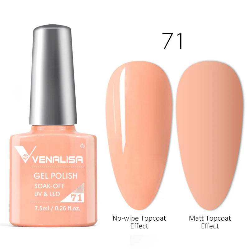 Venalisa Neon Nail Gel Polish Super Gorgeous Summer Color Nail Manicure 7.5ml Semi Permanent Soak off UV LED Nail Gel Varnish