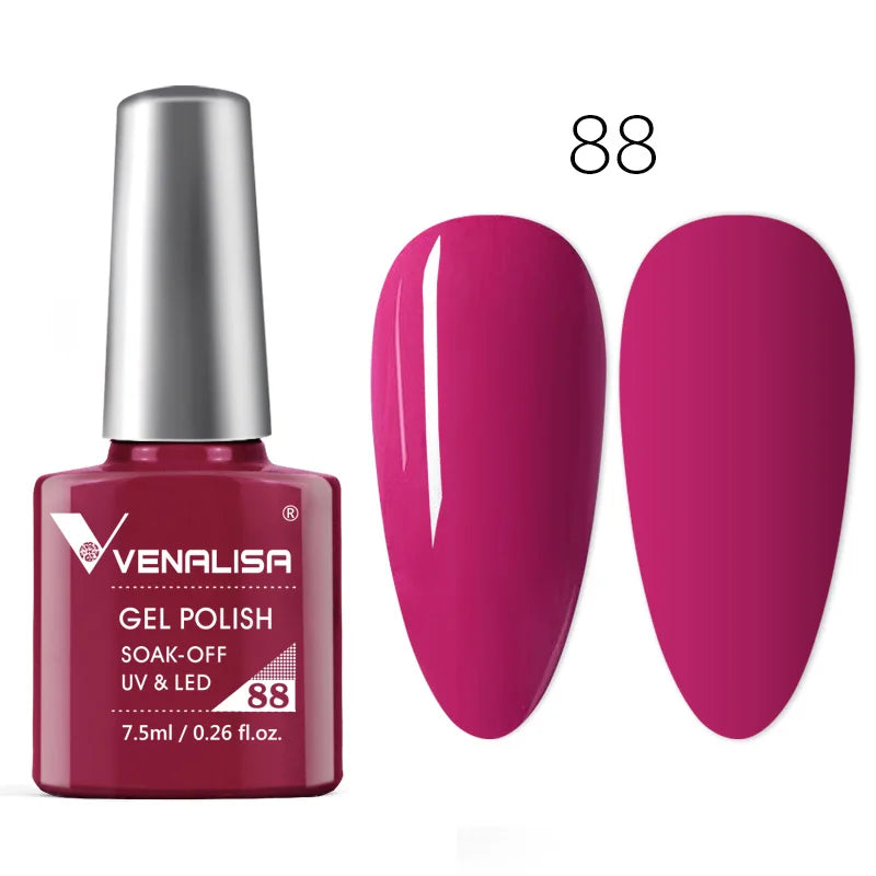 Venalisa Neon Nail Gel Polish Super Gorgeous Summer Color Nail Manicure 7.5ml Semi Permanent Soak off UV LED Nail Gel Varnish