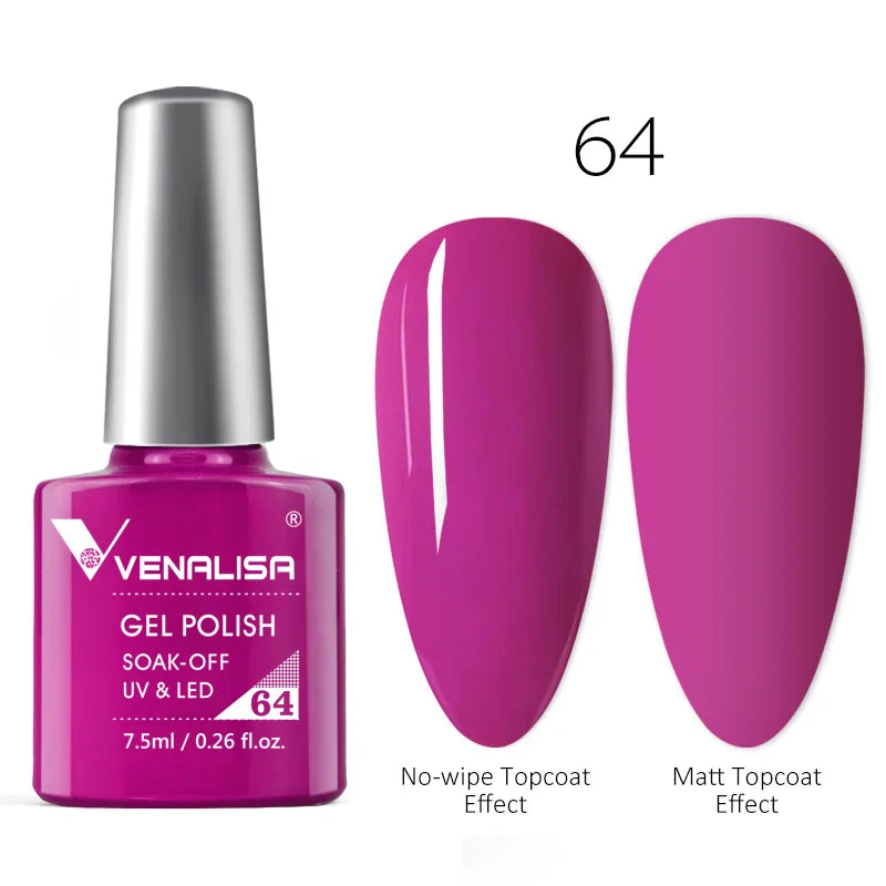 Venalisa Neon Nail Gel Polish Super Gorgeous Summer Color Nail Manicure 7.5ml Semi Permanent Soak off UV LED Nail Gel Varnish