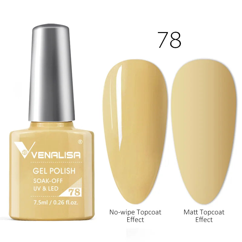 Venalisa Neon Nail Gel Polish Super Gorgeous Summer Color Nail Manicure 7.5ml Semi Permanent Soak off UV LED Nail Gel Varnish