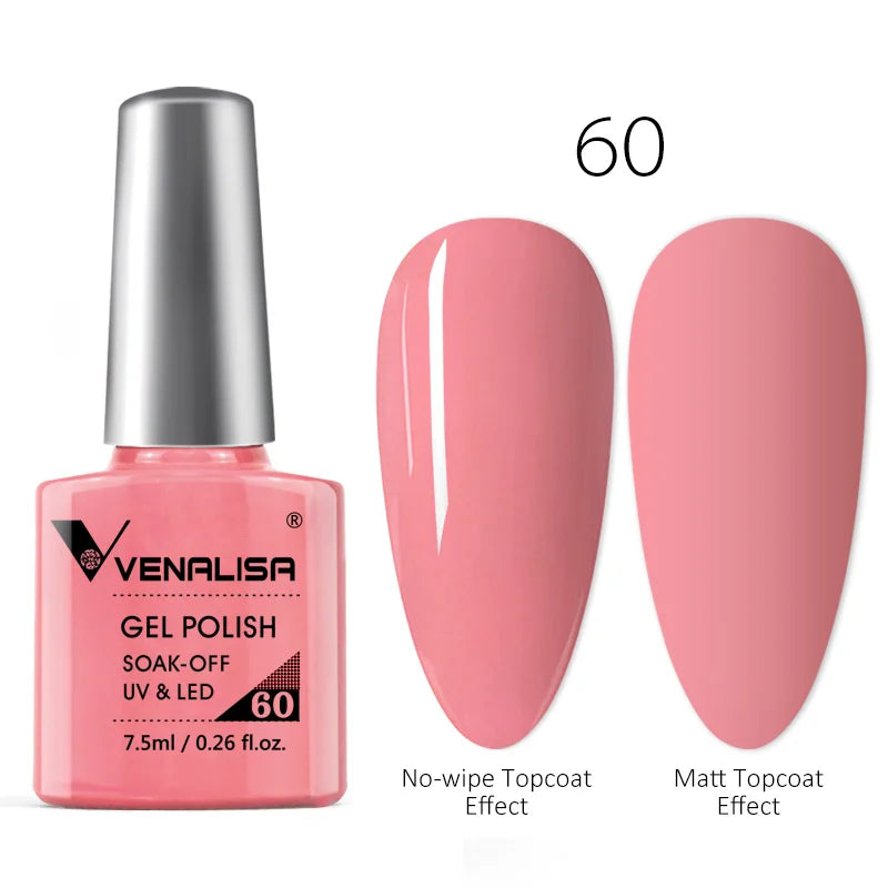 Venalisa Neon Nail Gel Polish Super Gorgeous Summer Color Nail Manicure 7.5ml Semi Permanent Soak off UV LED Nail Gel Varnish