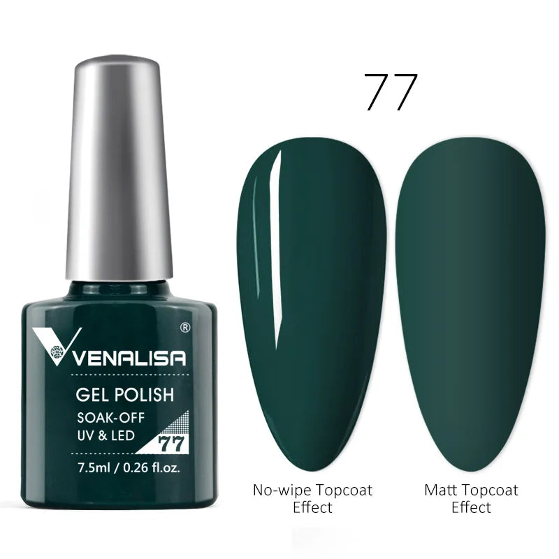Venalisa Neon Nail Gel Polish Super Gorgeous Summer Color Nail Manicure 7.5ml Semi Permanent Soak off UV LED Nail Gel Varnish