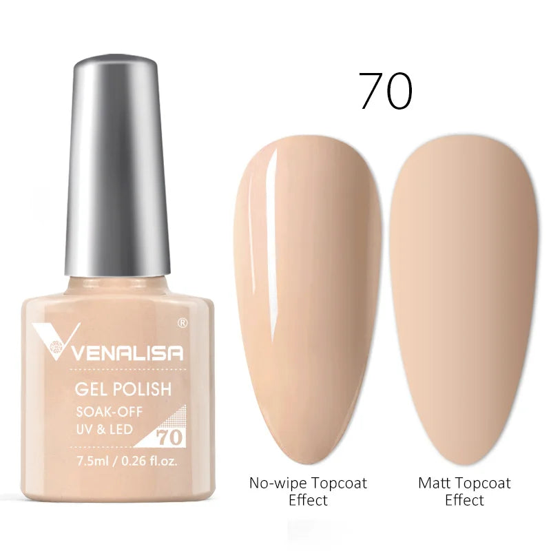 Venalisa Neon Nail Gel Polish Super Gorgeous Summer Color Nail Manicure 7.5ml Semi Permanent Soak off UV LED Nail Gel Varnish