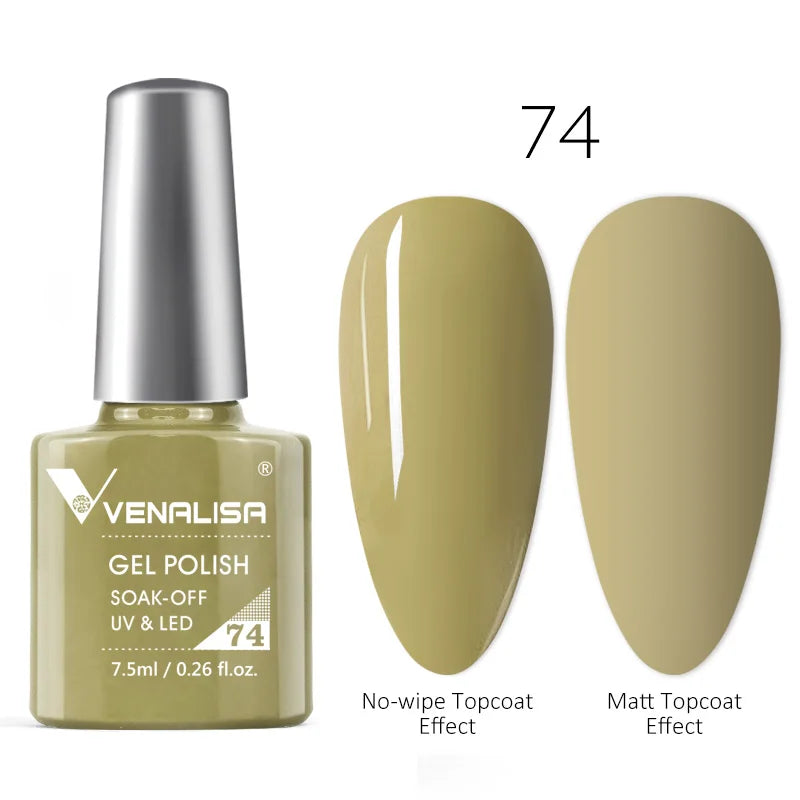 Venalisa Neon Nail Gel Polish Super Gorgeous Summer Color Nail Manicure 7.5ml Semi Permanent Soak off UV LED Nail Gel Varnish