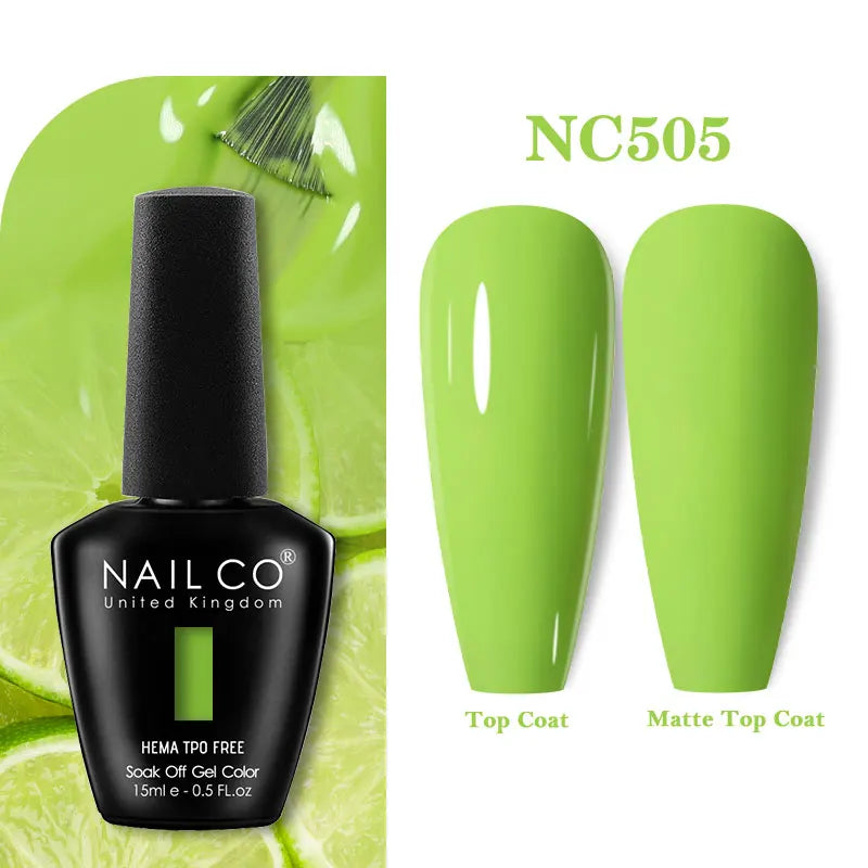 NAILCO 131Colors TPO FREE HEMA Vernis Semi Permanent UV Varnish Gel Nail Polish Nails Art Gel Manicure TOP BASE Varnish Hybrid