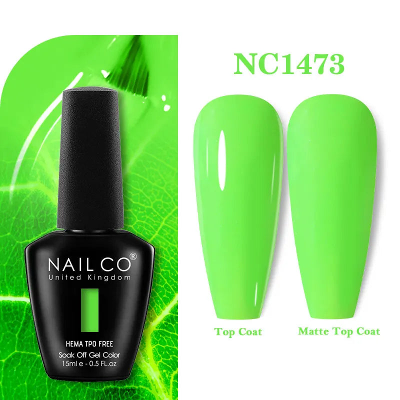 NAILCO 131Colors TPO FREE HEMA Vernis Semi Permanent UV Varnish Gel Nail Polish Nails Art Gel Manicure TOP BASE Varnish Hybrid