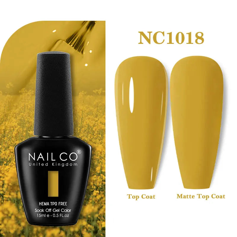 NAILCO 131Colors TPO FREE HEMA Vernis Semi Permanent UV Varnish Gel Nail Polish Nails Art Gel Manicure TOP BASE Varnish Hybrid