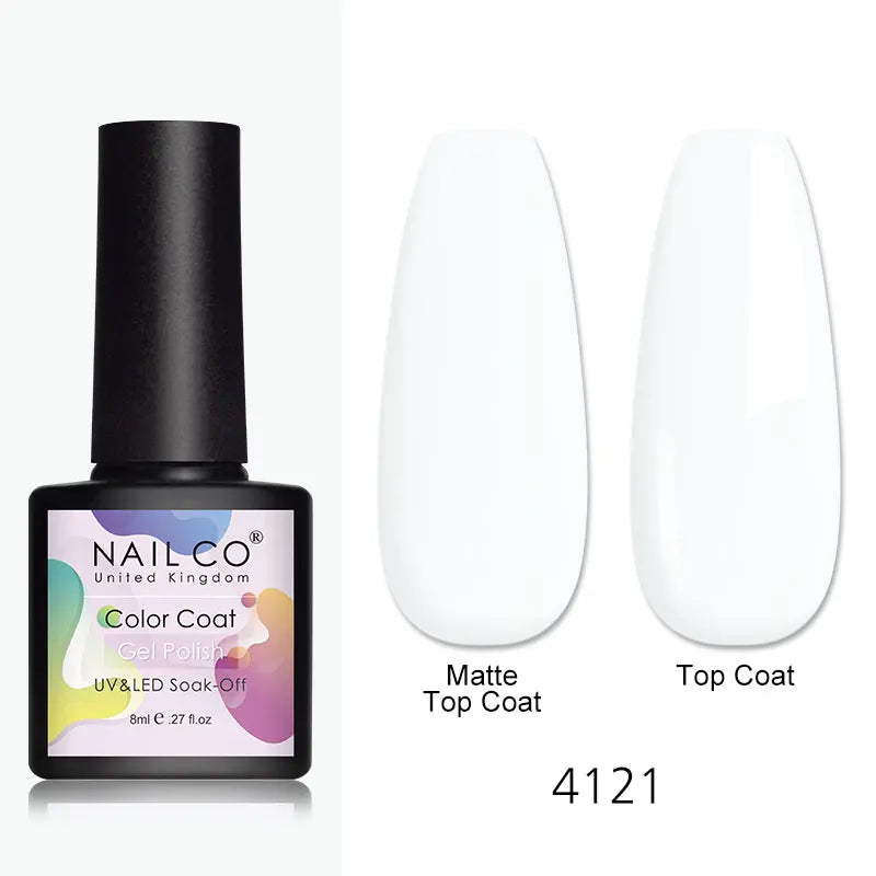 NAILCO 131Colors TPO FREE HEMA Vernis Semi Permanent UV Varnish Gel Nail Polish Nails Art Gel Manicure TOP BASE Varnish Hybrid