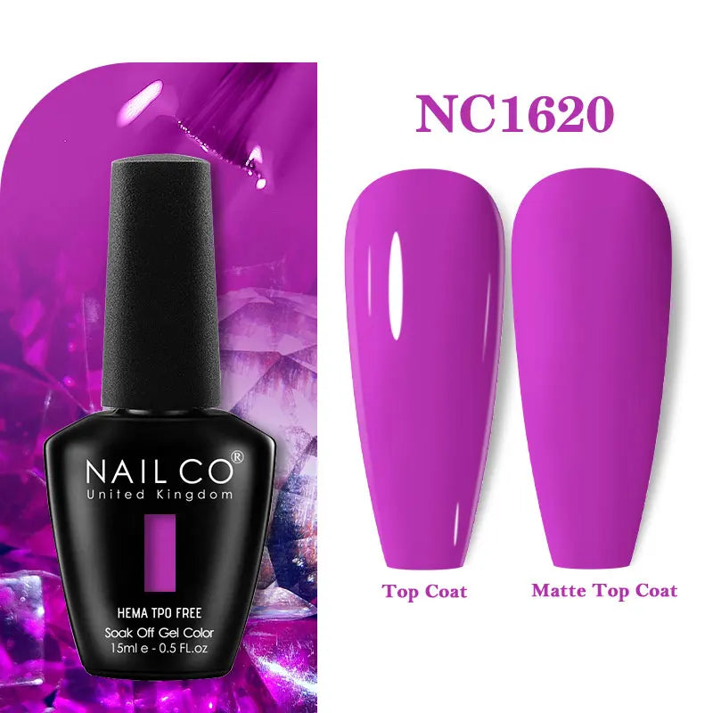 NAILCO 131Colors TPO FREE HEMA Vernis Semi Permanent UV Varnish Gel Nail Polish Nails Art Gel Manicure TOP BASE Varnish Hybrid