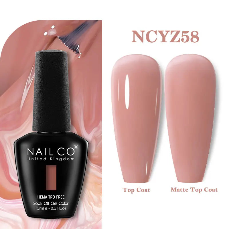 NAILCO 131Colors TPO FREE HEMA Vernis Semi Permanent UV Varnish Gel Nail Polish Nails Art Gel Manicure TOP BASE Varnish Hybrid