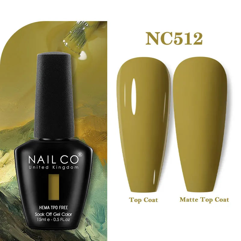 NAILCO 131Colors TPO FREE HEMA Vernis Semi Permanent UV Varnish Gel Nail Polish Nails Art Gel Manicure TOP BASE Varnish Hybrid