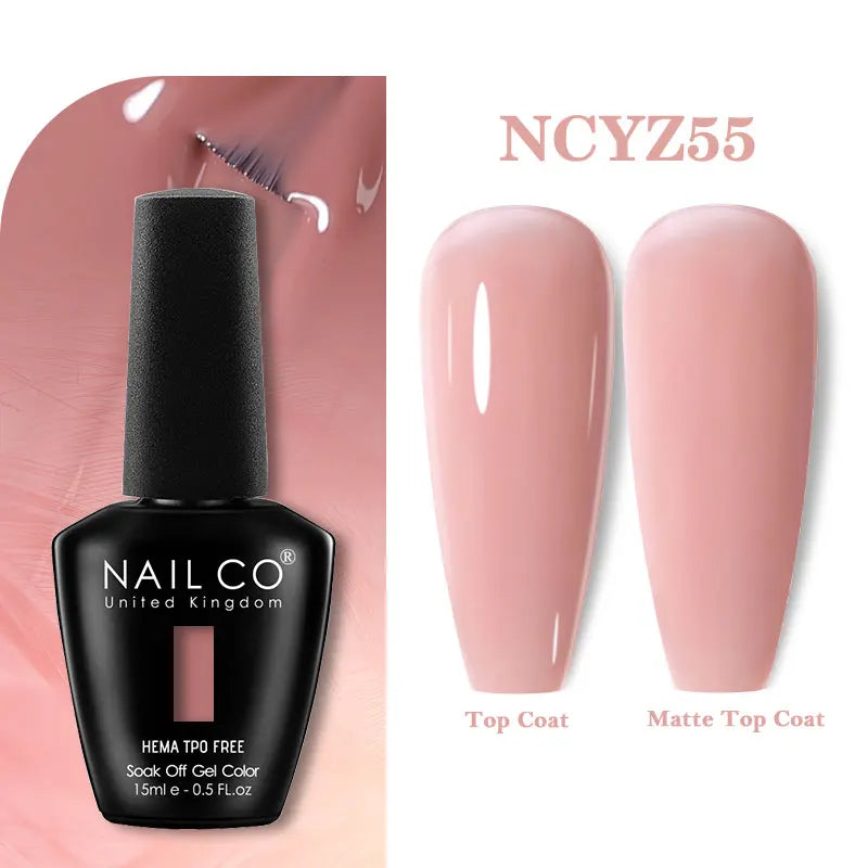 NAILCO 131Colors TPO FREE HEMA Vernis Semi Permanent UV Varnish Gel Nail Polish Nails Art Gel Manicure TOP BASE Varnish Hybrid