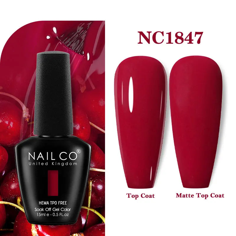 NAILCO 131Colors TPO FREE HEMA Vernis Semi Permanent UV Varnish Gel Nail Polish Nails Art Gel Manicure TOP BASE Varnish Hybrid
