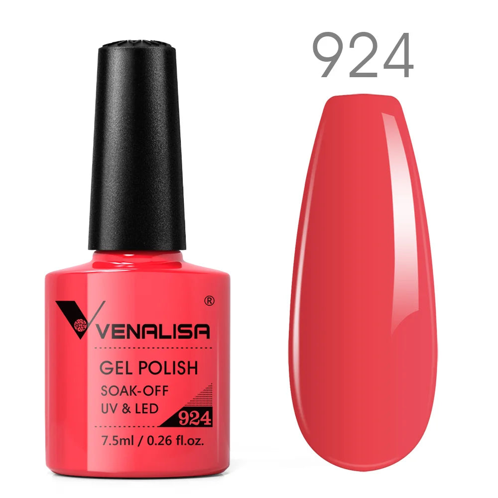 Venalisa Neon Nail Gel Polish Super Gorgeous Summer Color Nail Manicure 7.5ml Semi Permanent Soak off UV LED Nail Gel Varnish
