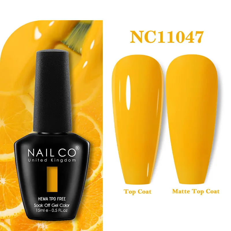 NAILCO 131Colors TPO FREE HEMA Vernis Semi Permanent UV Varnish Gel Nail Polish Nails Art Gel Manicure TOP BASE Varnish Hybrid