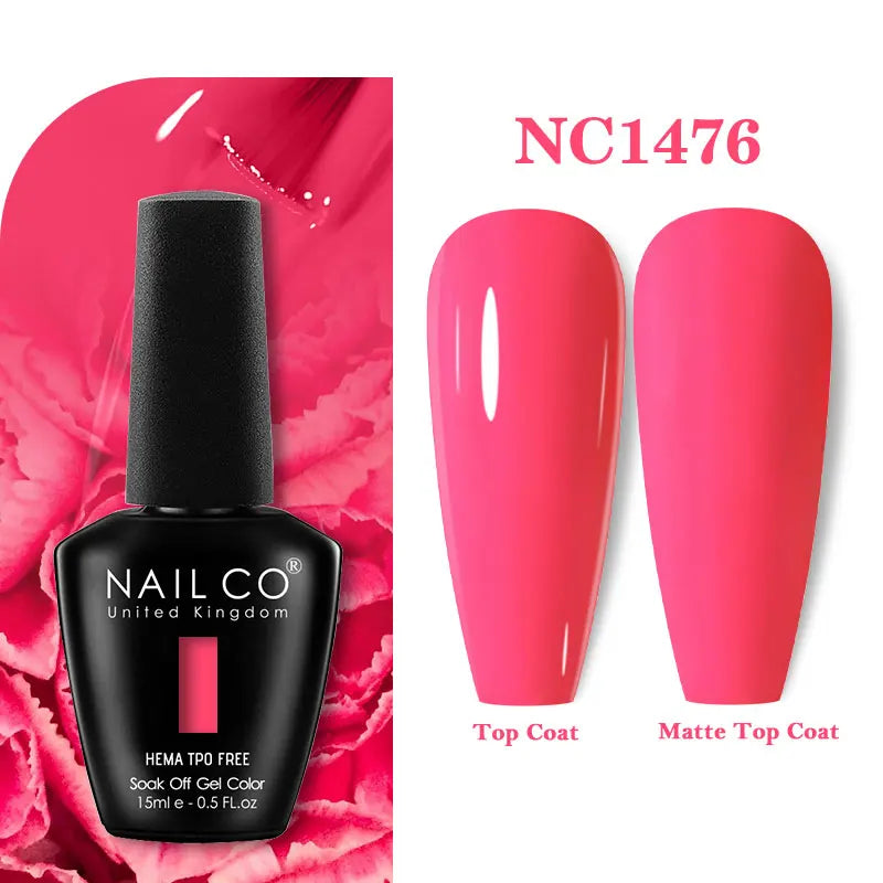 NAILCO 131Colors TPO FREE HEMA Vernis Semi Permanent UV Varnish Gel Nail Polish Nails Art Gel Manicure TOP BASE Varnish Hybrid