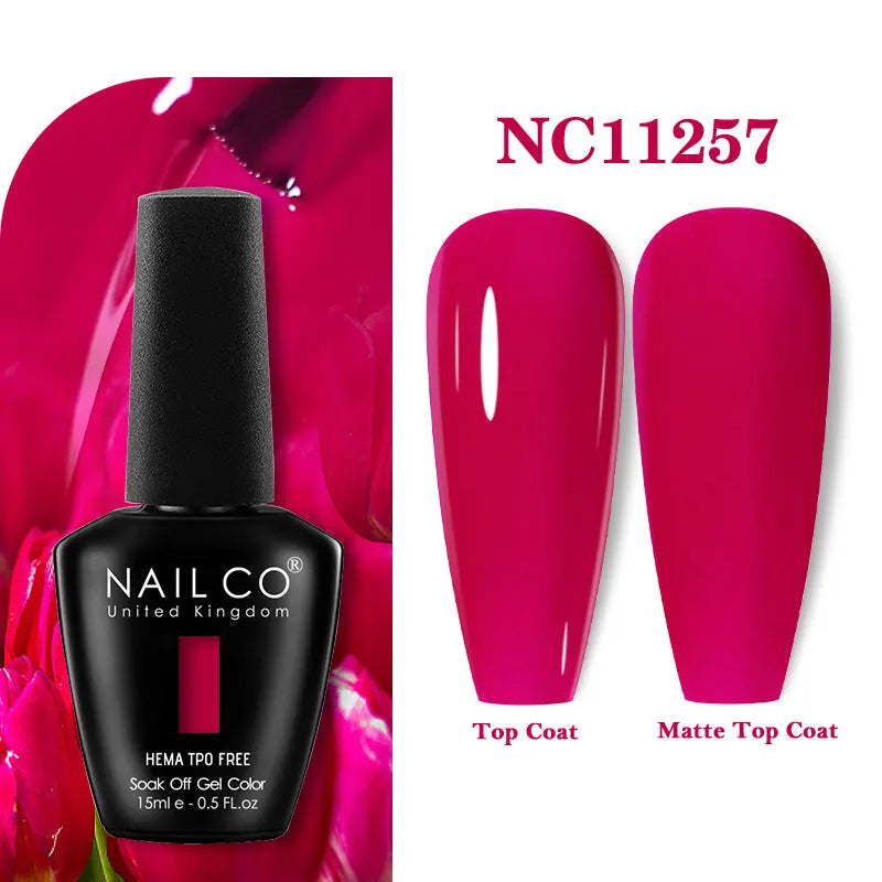 NAILCO 131Colors TPO FREE HEMA Vernis Semi Permanent UV Varnish Gel Nail Polish Nails Art Gel Manicure TOP BASE Varnish Hybrid