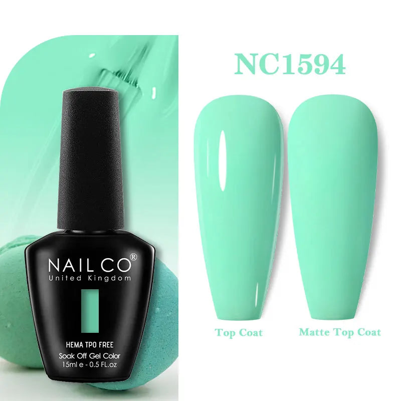NAILCO 131Colors TPO FREE HEMA Vernis Semi Permanent UV Varnish Gel Nail Polish Nails Art Gel Manicure TOP BASE Varnish Hybrid