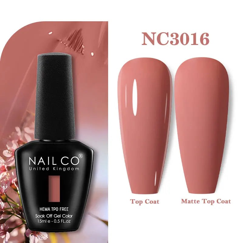 NAILCO 131Colors TPO FREE HEMA Vernis Semi Permanent UV Varnish Gel Nail Polish Nails Art Gel Manicure TOP BASE Varnish Hybrid