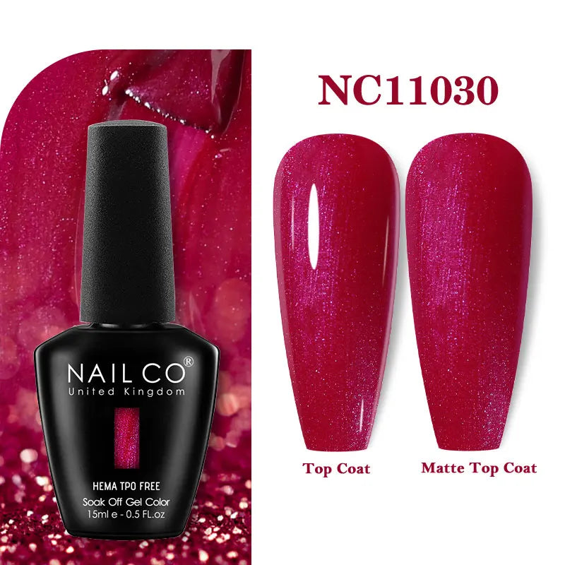 NAILCO 131Colors TPO FREE HEMA Vernis Semi Permanent UV Varnish Gel Nail Polish Nails Art Gel Manicure TOP BASE Varnish Hybrid