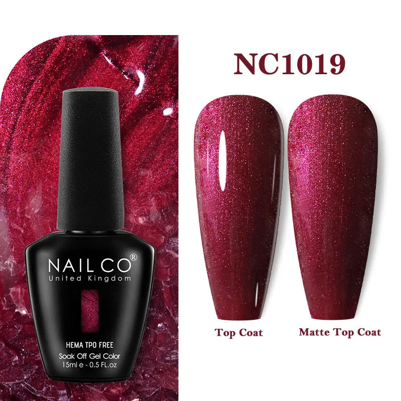 NAILCO 131Colors TPO FREE HEMA Vernis Semi Permanent UV Varnish Gel Nail Polish Nails Art Gel Manicure TOP BASE Varnish Hybrid