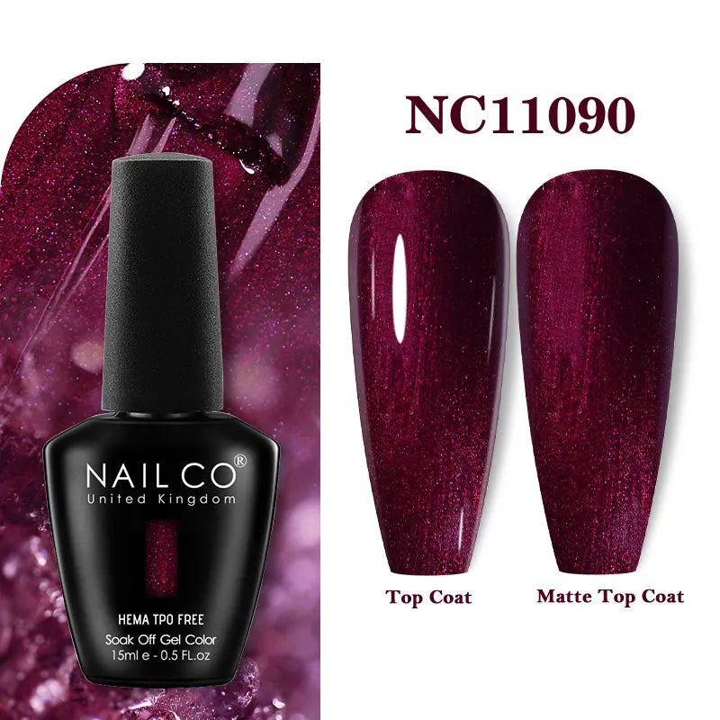NAILCO 131Colors TPO FREE HEMA Vernis Semi Permanent UV Varnish Gel Nail Polish Nails Art Gel Manicure TOP BASE Varnish Hybrid