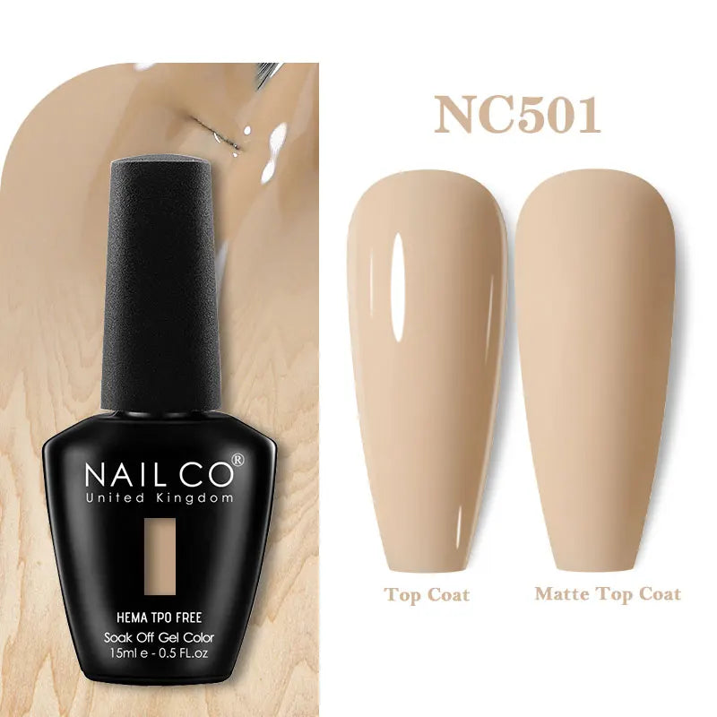 NAILCO 131Colors TPO FREE HEMA Vernis Semi Permanent UV Varnish Gel Nail Polish Nails Art Gel Manicure TOP BASE Varnish Hybrid