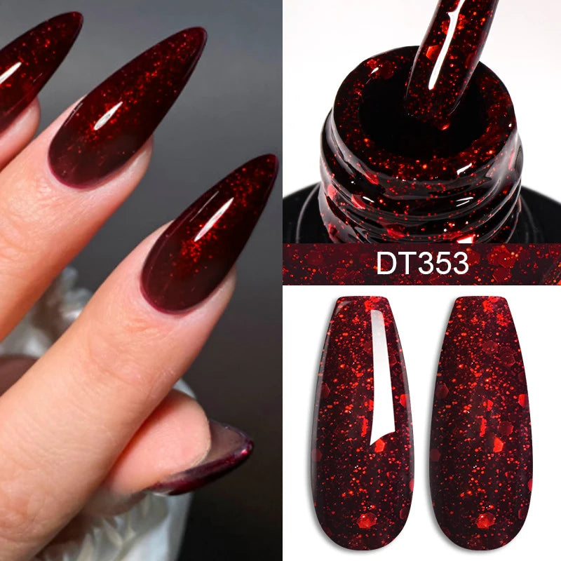 Gel Nail Polish Long-Lasting French Style Gel Nail Supplies For Manicure DIY Design Nail Art Varnish