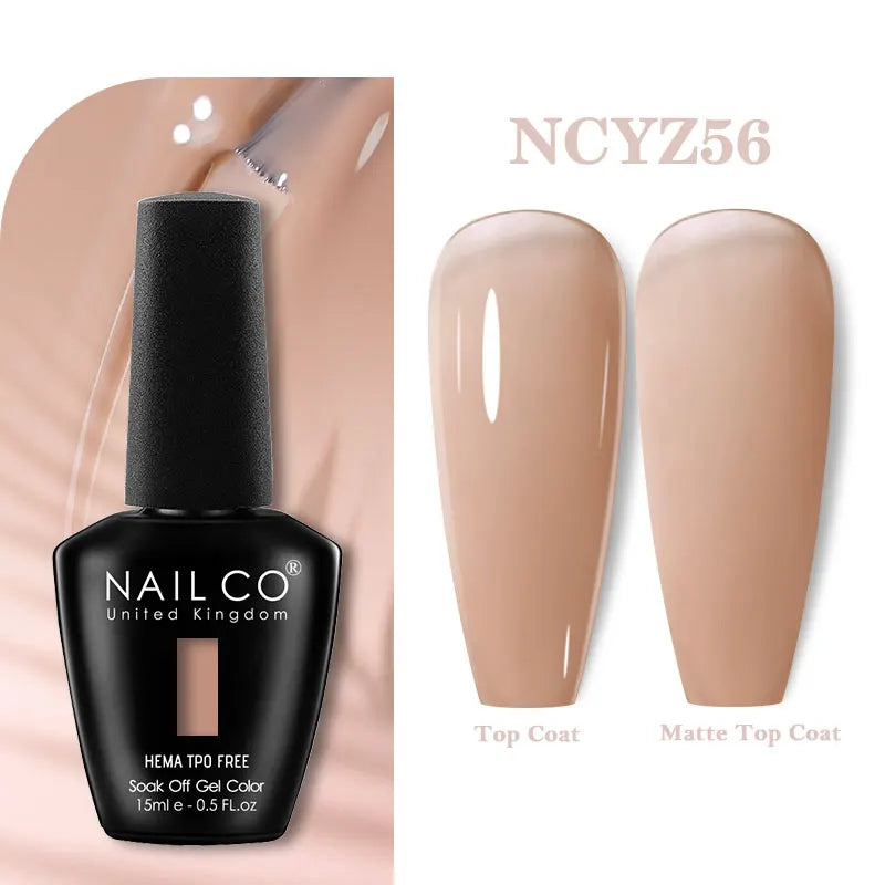 NAILCO 131Colors TPO FREE HEMA Vernis Semi Permanent UV Varnish Gel Nail Polish Nails Art Gel Manicure TOP BASE Varnish Hybrid