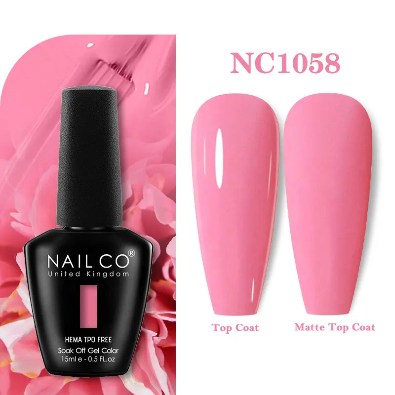 NAILCO 131Colors TPO FREE HEMA Vernis Semi Permanent UV Varnish Gel Nail Polish Nails Art Gel Manicure TOP BASE Varnish Hybrid