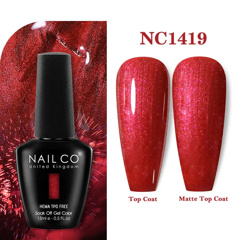 NAILCO 131Colors TPO FREE HEMA Vernis Semi Permanent UV Varnish Gel Nail Polish Nails Art Gel Manicure TOP BASE Varnish Hybrid