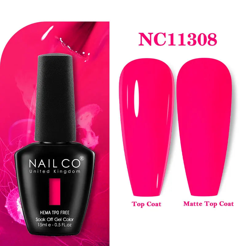 NAILCO 131Colors TPO FREE HEMA Vernis Semi Permanent UV Varnish Gel Nail Polish Nails Art Gel Manicure TOP BASE Varnish Hybrid