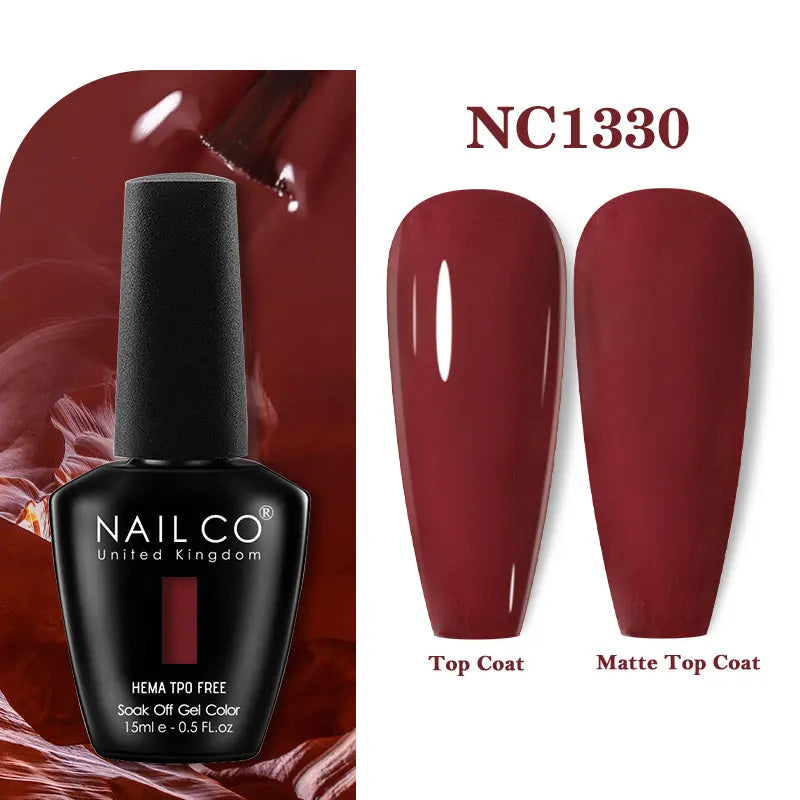 NAILCO 131Colors TPO FREE HEMA Vernis Semi Permanent UV Varnish Gel Nail Polish Nails Art Gel Manicure TOP BASE Varnish Hybrid