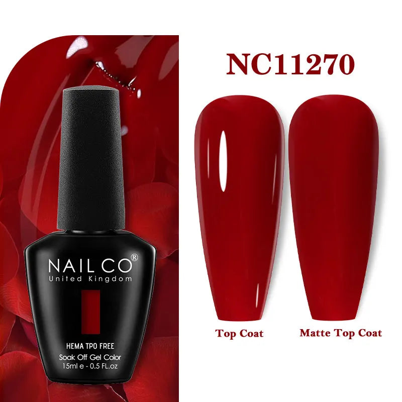 NAILCO 131Colors TPO FREE HEMA Vernis Semi Permanent UV Varnish Gel Nail Polish Nails Art Gel Manicure TOP BASE Varnish Hybrid