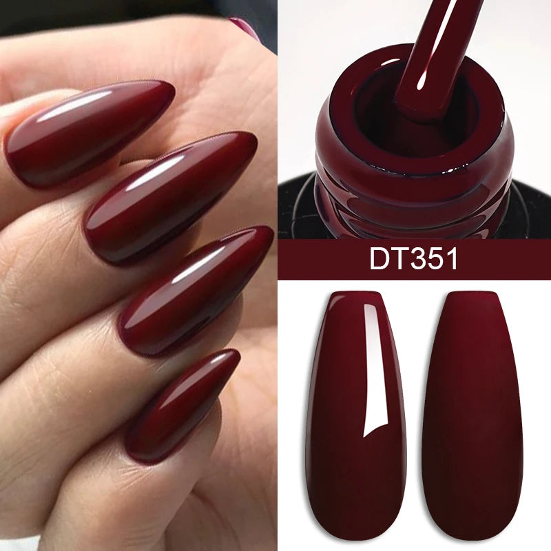 Gel Nail Polish Long-Lasting French Style Gel Nail Supplies For Manicure DIY Design Nail Art Varnish