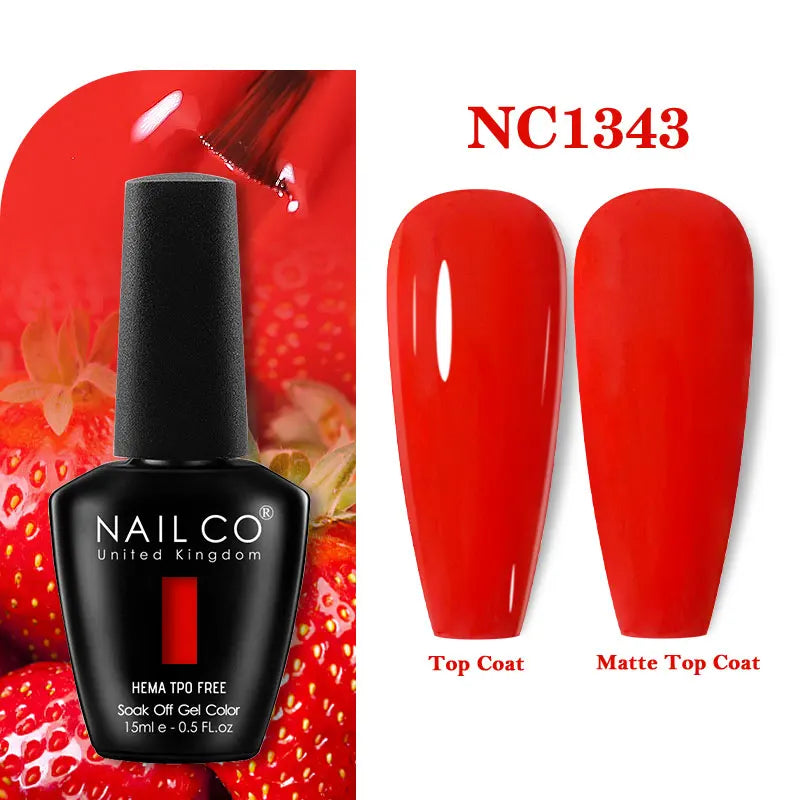 NAILCO 131Colors TPO FREE HEMA Vernis Semi Permanent UV Varnish Gel Nail Polish Nails Art Gel Manicure TOP BASE Varnish Hybrid