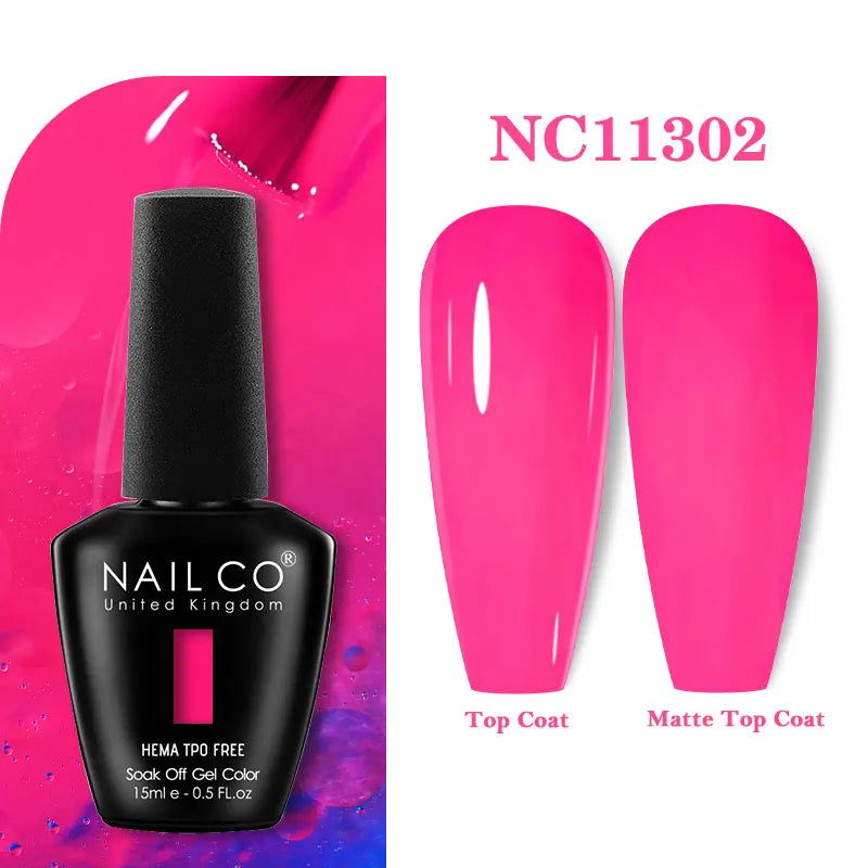 NAILCO 131Colors TPO FREE HEMA Vernis Semi Permanent UV Varnish Gel Nail Polish Nails Art Gel Manicure TOP BASE Varnish Hybrid