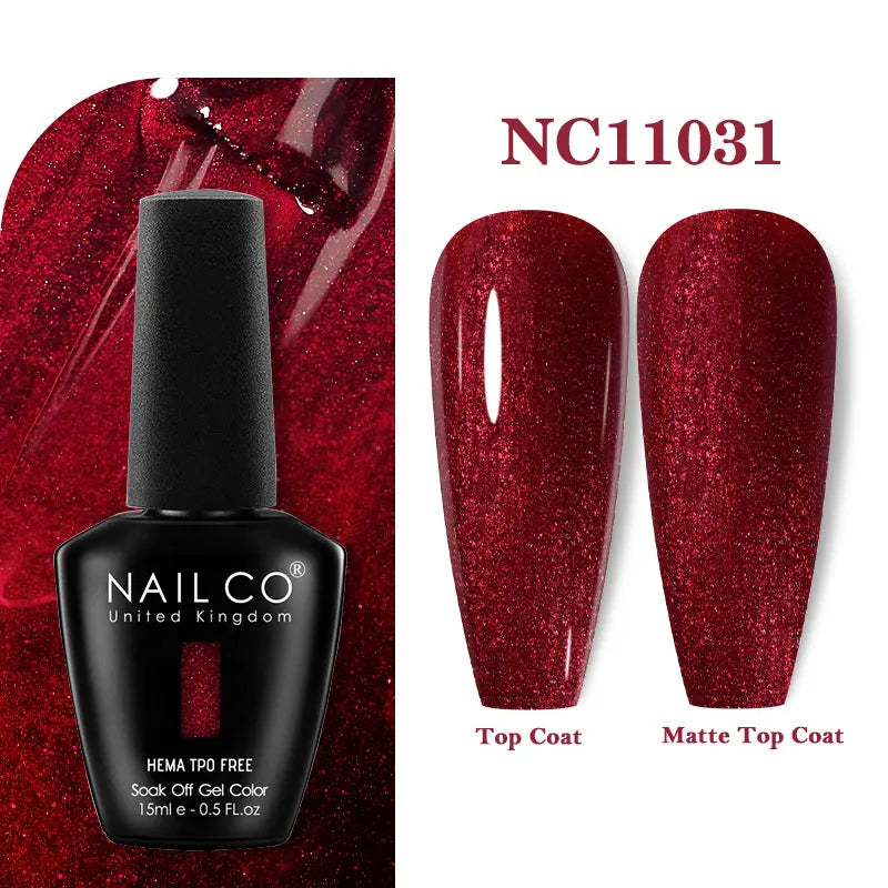 NAILCO 131Colors TPO FREE HEMA Vernis Semi Permanent UV Varnish Gel Nail Polish Nails Art Gel Manicure TOP BASE Varnish Hybrid