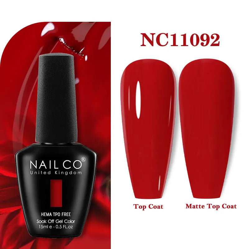NAILCO 131Colors TPO FREE HEMA Vernis Semi Permanent UV Varnish Gel Nail Polish Nails Art Gel Manicure TOP BASE Varnish Hybrid