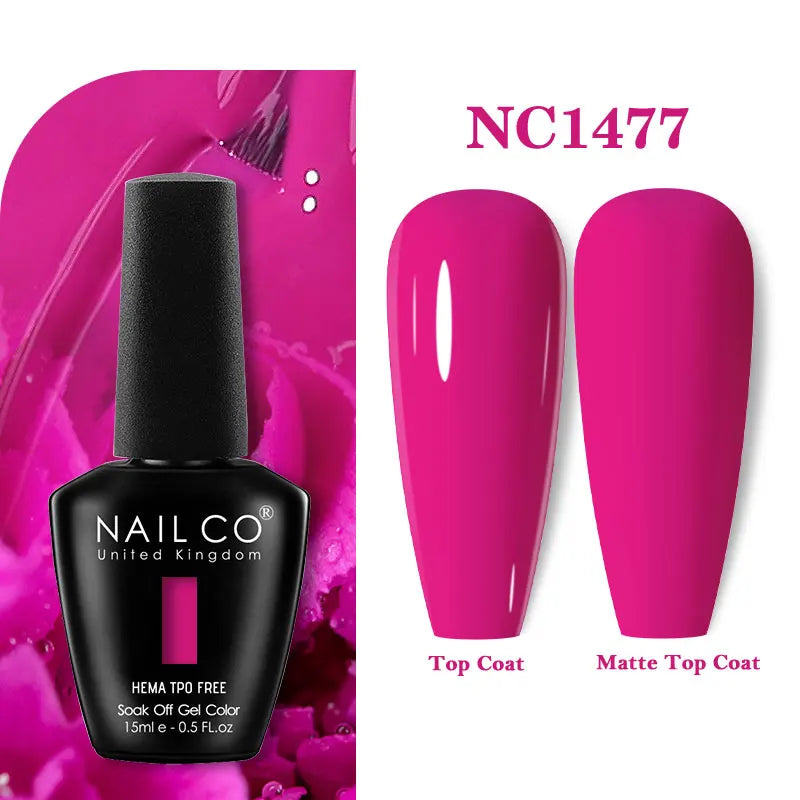 NAILCO 131Colors TPO FREE HEMA Vernis Semi Permanent UV Varnish Gel Nail Polish Nails Art Gel Manicure TOP BASE Varnish Hybrid