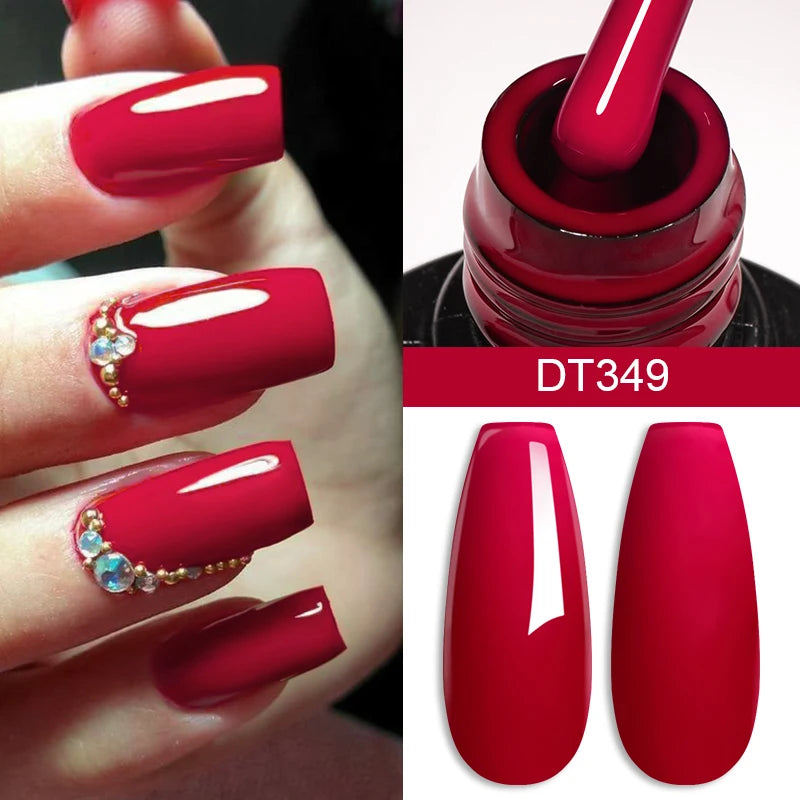 Gel Nail Polish Long-Lasting French Style Gel Nail Supplies For Manicure DIY Design Nail Art Varnish