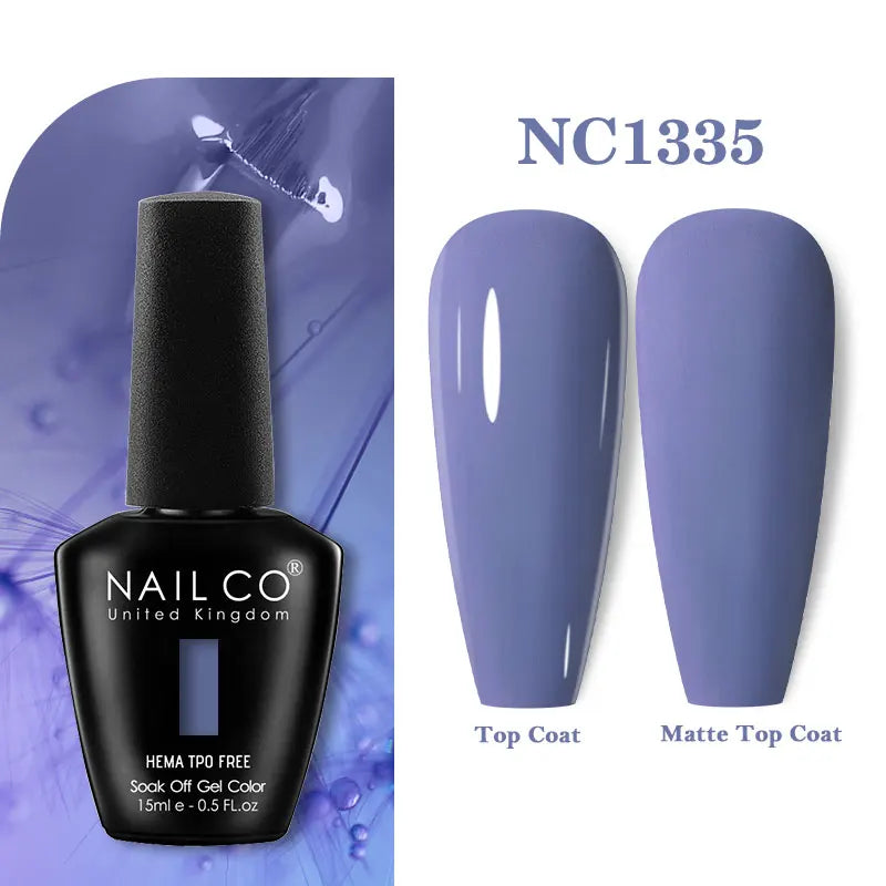 NAILCO 131Colors TPO FREE HEMA Vernis Semi Permanent UV Varnish Gel Nail Polish Nails Art Gel Manicure TOP BASE Varnish Hybrid