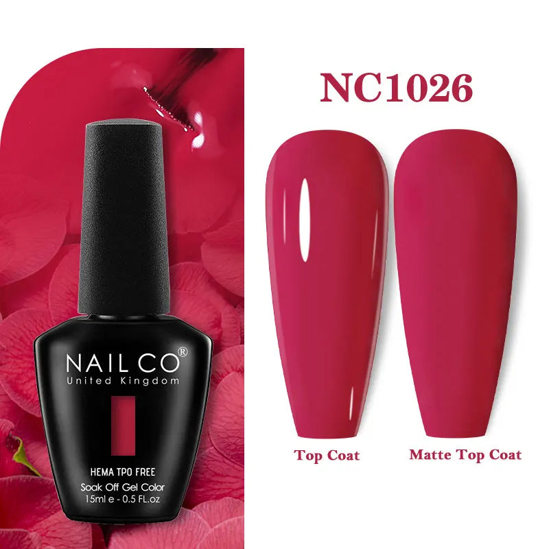 NAILCO 131Colors TPO FREE HEMA Vernis Semi Permanent UV Varnish Gel Nail Polish Nails Art Gel Manicure TOP BASE Varnish Hybrid