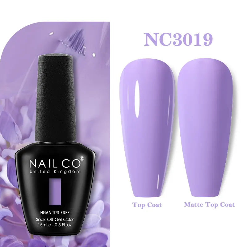 NAILCO 131Colors TPO FREE HEMA Vernis Semi Permanent UV Varnish Gel Nail Polish Nails Art Gel Manicure TOP BASE Varnish Hybrid