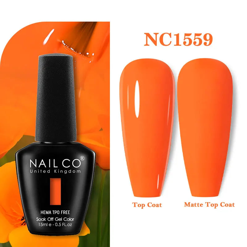 NAILCO 131Colors TPO FREE HEMA Vernis Semi Permanent UV Varnish Gel Nail Polish Nails Art Gel Manicure TOP BASE Varnish Hybrid