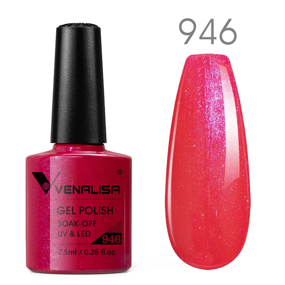Venalisa Neon Nail Gel Polish Super Gorgeous Summer Color Nail Manicure 7.5ml Semi Permanent Soak off UV LED Nail Gel Varnish