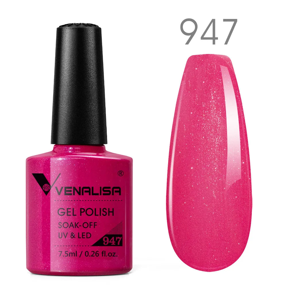 Venalisa Neon Nail Gel Polish Super Gorgeous Summer Color Nail Manicure 7.5ml Semi Permanent Soak off UV LED Nail Gel Varnish