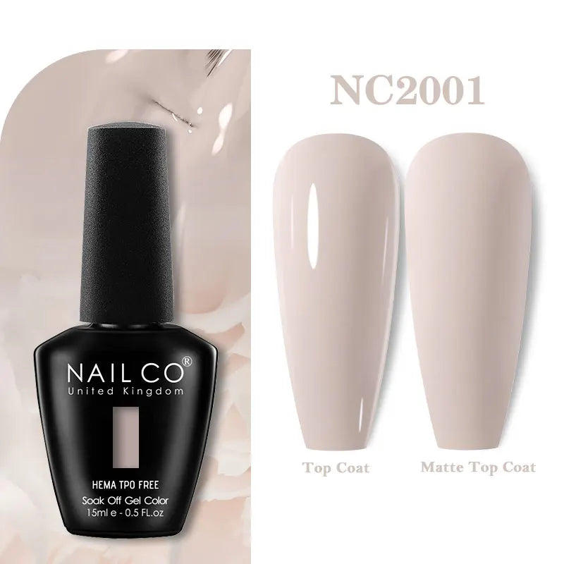NAILCO 131Colors TPO FREE HEMA Vernis Semi Permanent UV Varnish Gel Nail Polish Nails Art Gel Manicure TOP BASE Varnish Hybrid
